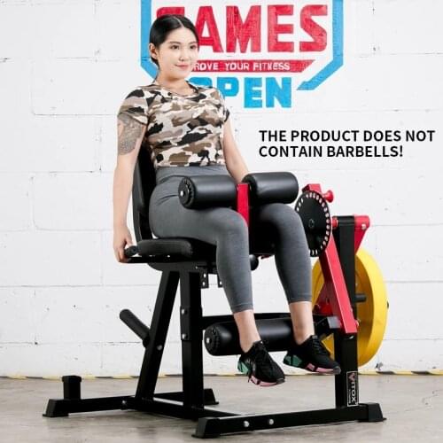 Leg Muscle Trainer Fitness Equipment Sitting Posture Leg Flexion And Extension Lower Limb Strength Exercise With Barbell Pieces