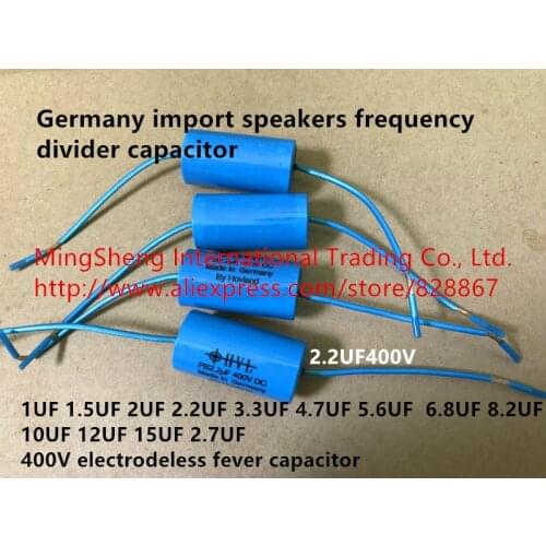 Original new 100% speakers frequency divider capacitor 2.2UF400V 2.7UF electrodeless fever capacitor (Inductor)