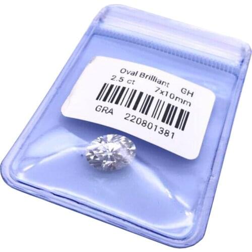 Oval cut GH color Moissanite 2.5ct high quality Loose beads moissanite stone Excellent cut VVS1 jewelry Making materia