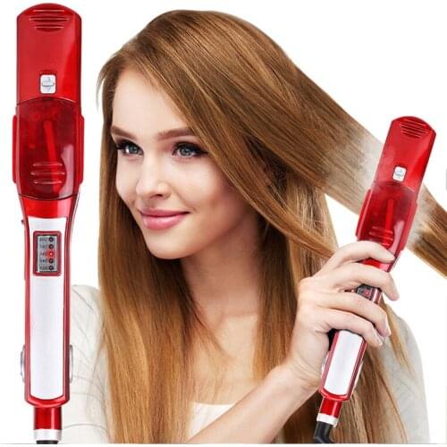 Steamer Hair Straightener Professional Straightening Curling Iron Steam Fast Heating Hair Salon Styling Tools For Men And Women