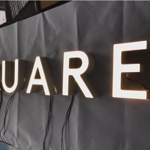 Advertising Outdoor Face Lit 3D LED Lighting Signage Illuminated Acrylic Letter for Brand Logo