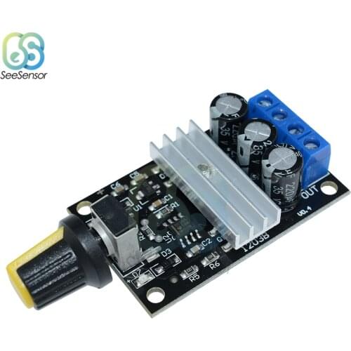 DC 6-28V 6V 12V 24V 28V 3A 80W PWM Motor Speed Controller Regulator Adjustable Variable Speed Control With Potentiometer Switch