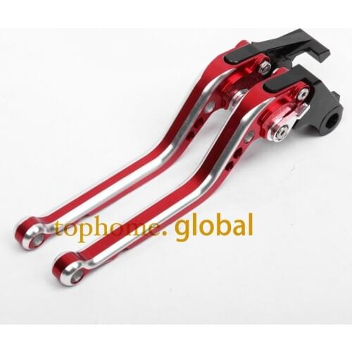 CNC Motorcycles Brake Clutch Levers Regular size Mixed Red&Silver Color For Honda CB599/CB600 HORNET 1998-1999 2000 2001-2006