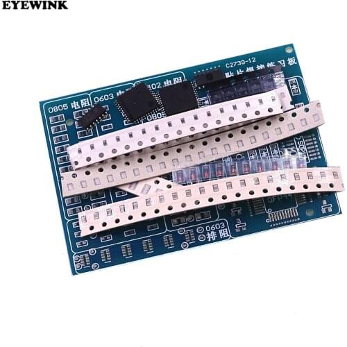 SMT SMD Component Welding Practice Board Soldering DIY Kit Resitor Diode Transistor By start Learning Electronic