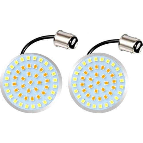 2pcs 2 inch Motorcycle Turn Signals LED Lights for Harley Softail 2011-2017 Harley Dyna 2012-2017 Indicator Brake Stop Lamp