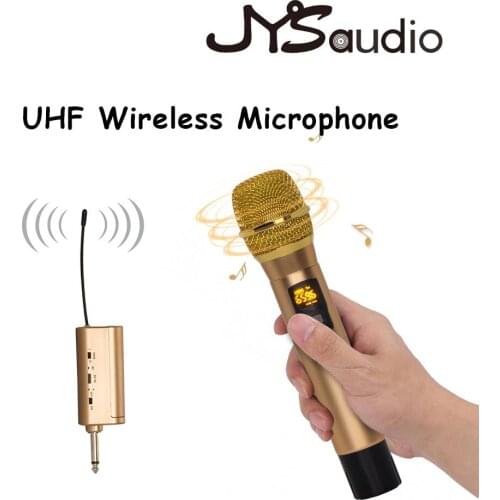 UHF Wireless Microphone Speaker System Handheld Mic Professional Mics Player With Mini Digital Receiver For Bar Show Perform