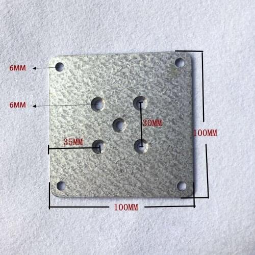 PACK of 100pcs) Sofa Table Screw Hinge Metal Connectors For Furniture legs /feet Assembly Hardware W=100MM