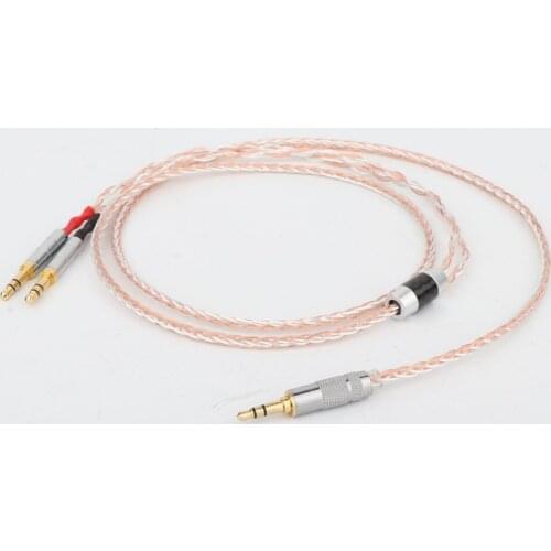 High Quality 2.5mm 8core Silver Plated Headphone Upgrade Cable for HE1000 HE400S HE560 Oppo PM-1 PM-2