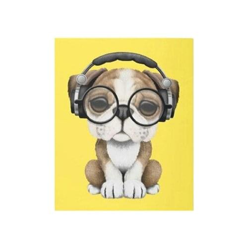 YIKEE Diamond Painting Cartoon Dog Full Square Rhinestones Pictures Cross Stitch Mosaic House y378