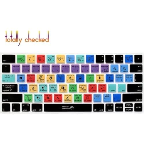 For Adobe Keyboard Protector Adobe Photoshop PS Hotkeys Silicone Keyboard Skin Protective Film For Apple Magic MLA22B/A US