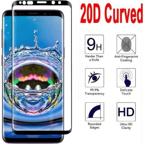 20D Curved Front Glass On Samsung S9 S8 Plus Tempered glass for Samsung S20 Ultra S20 Plus S10e S10 Plus HD Hard Protective Flim