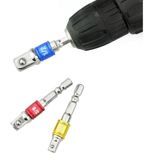 3PCS Car Repair Tool Wrench Socket Adapter Adapter Drill Ratchet Power Tool For Car Bicycle Motorcycle