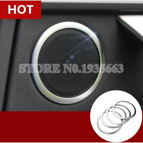 Interior Car Door Speaker Frame Cover Trim For BMW X3 F25 2011-2017 X4 F26 2014-2017 4pcs Car Accessories Interior Car Decor
