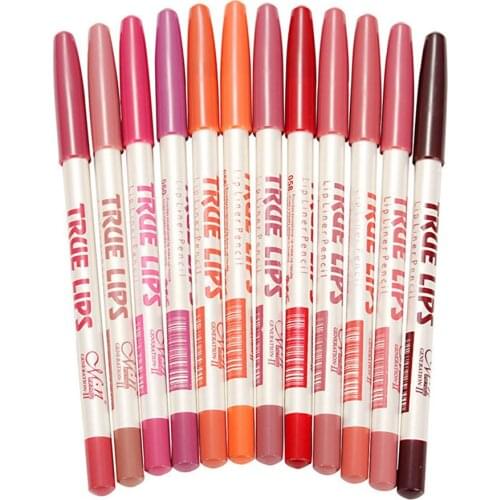 6Pcs/set Cosmetic Professional Lipliner Pencil Long Lasting Waterproof Lip Eye Brow Cosmetic Makeup Colorful Lip Liner Pens