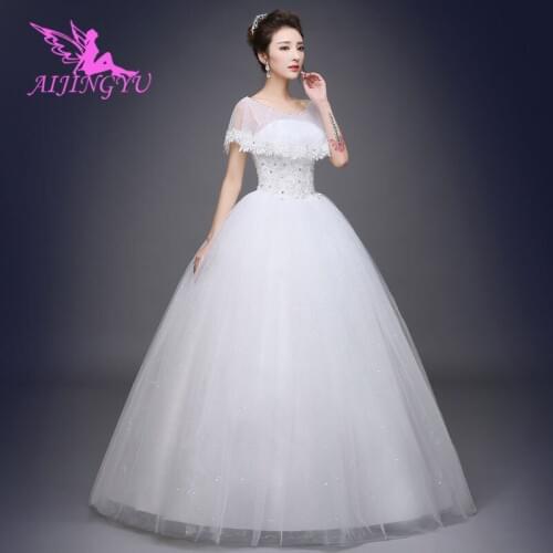 AIJINGYU dresses long bride simple wedding dress WK318