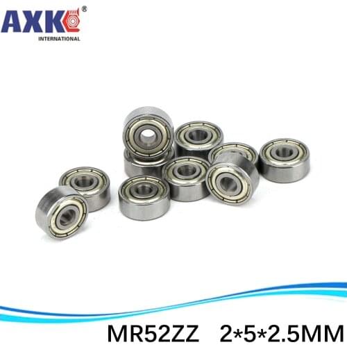 Free shipping Wholesale Double Shielded Mini Deep Groove Ball Bearings MR52ZZ 2*5*2.5 SMR52ZZ SUS440C 2X5X2.5 mm