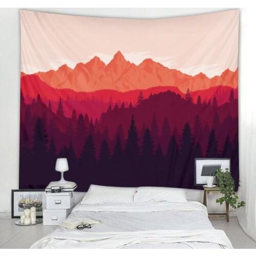 Alpine Tapestry Mandala Bohemian Tapestry Nordic Art Style Decoration Hanging in Family Living Room Bedroom