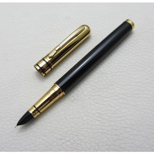 LISEUR Fountain pen Black and gold EF Nib L9022