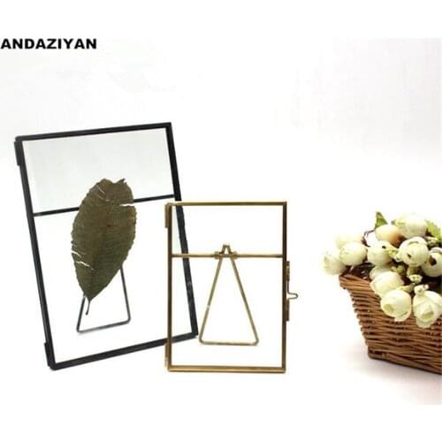 Metal V Word Bracket Photo Frame Plant Specimen Frame Export Quality Support Nordic Design Style Photo Frame