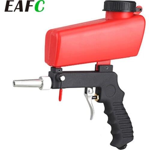 90psi Mini Aerodynamic Spray Gun Aluminium Handheld Gravity Pneumatic Sandblaster Gun 700cfm Lightweight Power Machine