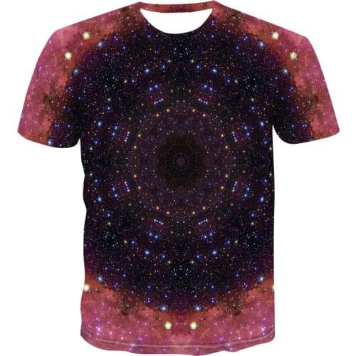 2020 summer fashion 3D printing color vortex short sleeve t-shirt mens 3D T-shirt multi color series optional s-6xl