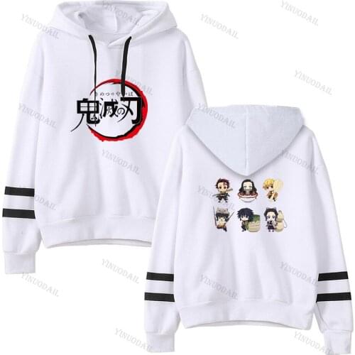 Demon Slayer Kimetsu No Yaiba Men/women Hoodies Anime Unisex Harajuku Aesthetic Sweatshirt Graphic Casual Male Hoodie