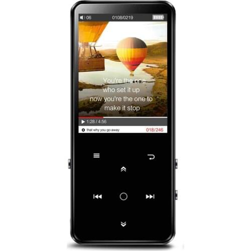 New Bluetooth4.2 MP3 Player With Speaker 16G HiFI Lossless Sound hifi Music Player 2.4in Screen Touch Keys FM Radio Recording