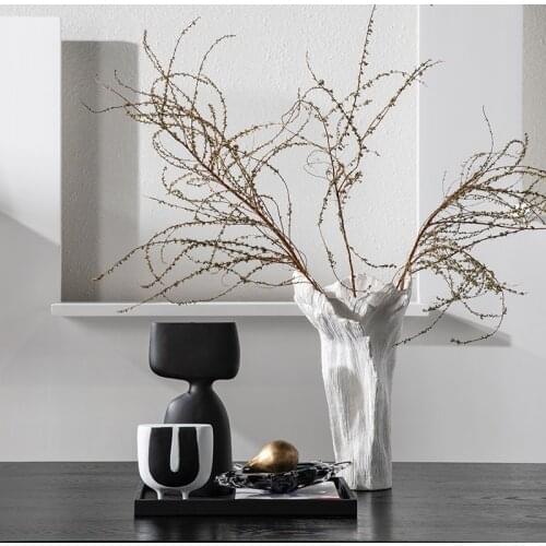 Original Simulation Flower by Design Exhibitor Home Decoration Ornaments Simple Style Acrylic Tray Combination