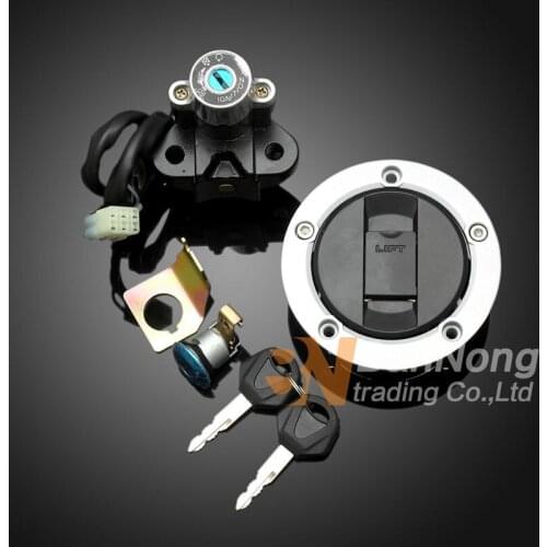 Motorcycle Ignition Switch Gas Cap Seat Key Lock Set For Suzuki GSF650 Bandit 2005-2012 GSF1200 2006