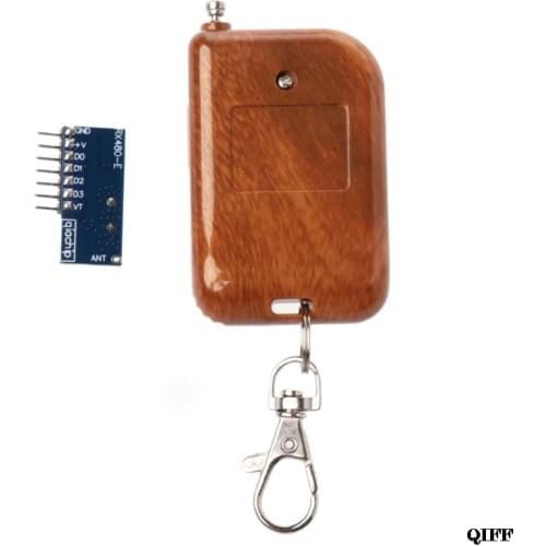 Remote Control Wireless Receiver Switch Socket Learning Code EV1527 Decoding Module Button 433MHz 4CH LED Electric Door APR28