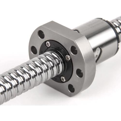 C7 Ball Screw SFU1605 With Flange Single Ballnut RM1605 250/300/360/600/800//1550/2000mm Ballscrew1605 End Machined For CNC