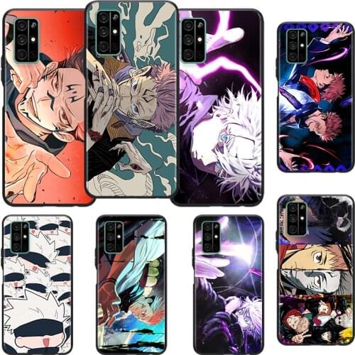 Jujutsu Anime Kaisen Silicone Cover For Huawei Honor 10i 10 9C 9A RU 9X 9N 9S 9 Pro Lite Play 3E V9 Black Phone Case