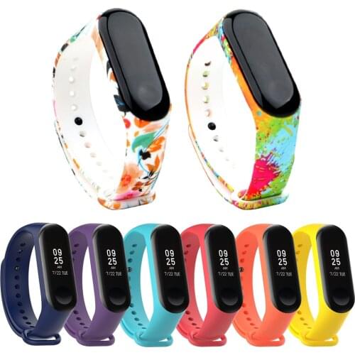 Silicone Watch Band for mi Band 3 Strap Smart Wristband Replacement for mi Band 4 Bracelet for for Xiaomi MI Band Accessory