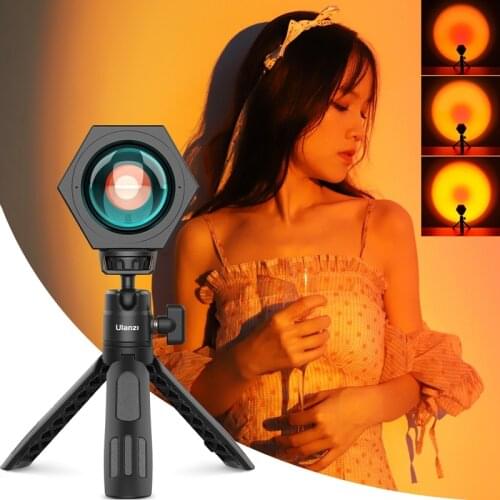 Ulanzi S1 Lite Sunset Light Lamp Video Light for Photography Live Vlog Projection Lamp Atmosphere Light Bar Wall Decoration