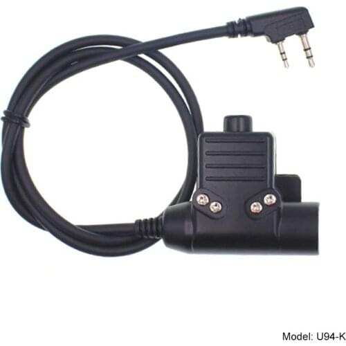 Tactical Headset PTT Hunting Military Airsoft Headset Adapter U94 PTT for Baofeng UV-82 UV-5R TYT TH-UV8000D etc