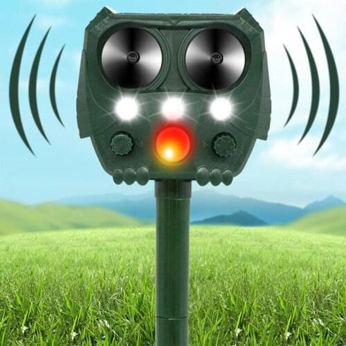 New Mole Rat Repellent Solar Powered Ultrasonic Repeller Spike Pest Animal Garden Outdoor Cat Dog Fox Deterrent Scarer Repellent