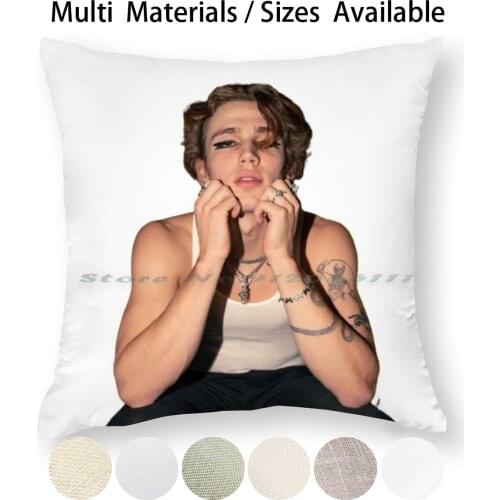 Vinnie Hacker Pillow Case Throw Pillow Cover Cotton Linen Flax Vinnie Hacker Star Celebrity Black Blue White Grey Green New