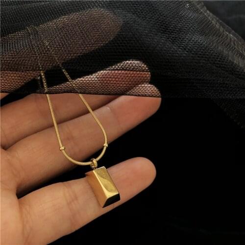 Timeless Wonder Titanium Pave Brick Bar Snake Chains Choker Necklace Women Jewelry Punk Goth Boho Designer Ins Party Gift 5248