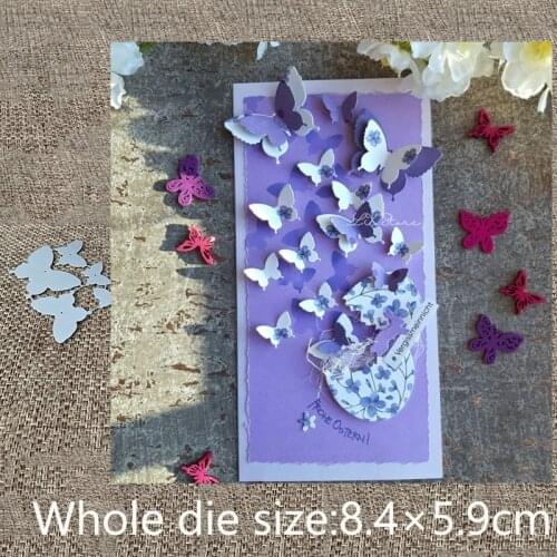 XLDesign Craft Metal Cutting Dies stencil mold 5Pcs butterfly decoration scrapbook Album Paper Card Craft Embossing die cuts