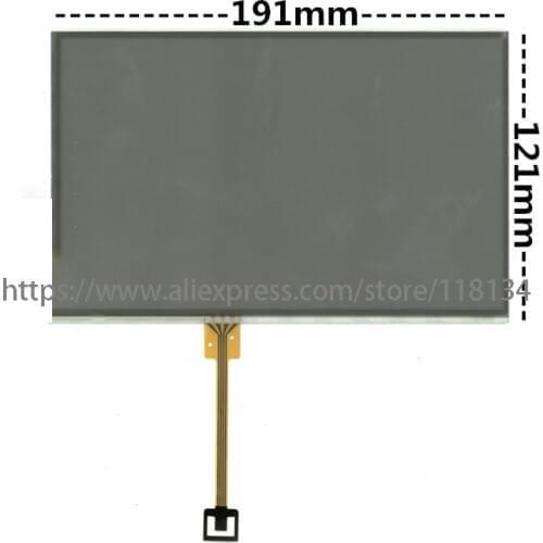 10PCS 8inch touch screen monitor LQ080Y5DZ03 LQ080Y5DZ01 LQ080Y5DZ30 LQ080Y5DZ30A digitizer for Ford Tarus car DVD audio 191*121