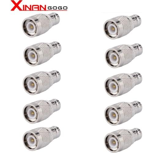 10PCS/lot RF Coaxial Connector TNC Male to BNC Female Adapter