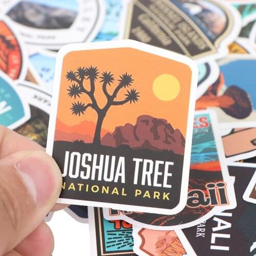 100Pcs National Park Zoo Icon Cartoon Stickers For Suitcase Skateboard Laptop Luggage Fridge Phone Car Styling Decal Sticker