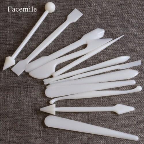 12pcs/set Cake Fondant Sugar Craft Decorating Pastry Flower Modeling Carving Sculpting DIY Tools Set Kit 04024 Gift