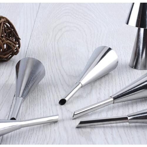 9cm stainless steel cream nozzle Cake Making Tools Kitchen Cookies Tools Dessert Decorators