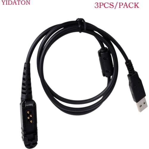 3PCS USB Programming Cable for Motorola XiR P6600 P6608 P6620 P6628 XPR3300 XPR3500 two way radio walkie talkie good quality