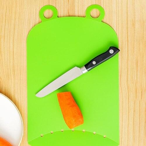 6Pcs/Set Cutting Mat Easy Grip Easy to Curl Flexible Kitchen Cutting Board for Fruit