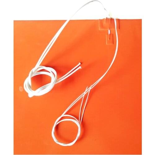 700*700*1.5mm 220V 800W 3D Printer Heat Plate adhesive 1 side 100k thermistor 1000mm lead wire