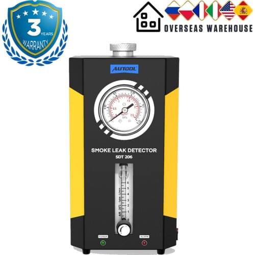 AUTOOL SDT-206 Smoke Generator Auto Smog Tester Smoke Detector Automotive Exhaust Gas Analyzer Car Leak Detector Pipe Diagnostic