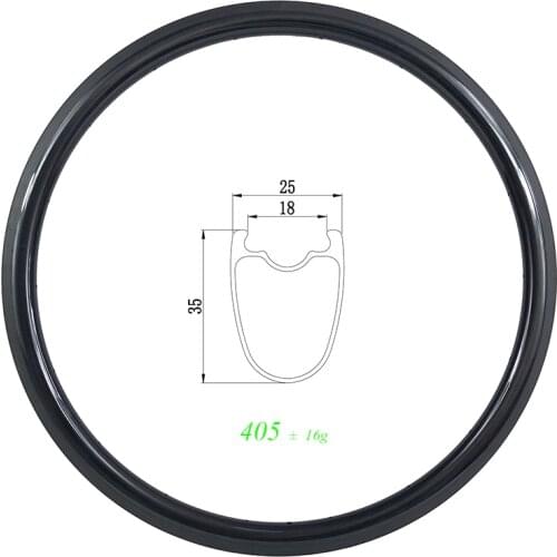 700c 35mm clincher tubeless U shape road bike carbon rim 26mm wide 3K UD 12K matte glossy 16 18 20 21 24 28 32 36 Holes basalt
