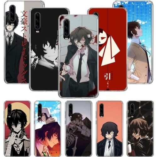 Anime Bungou Stray Dogs Dazai Osamu Case for Huawei P20 P30 P40 P Smart Z + P10 Mate 30 10 20 Lite Pro Silicone Shell Phone Coqu